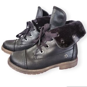 ROXY Military Style Convertible Lace up Boots